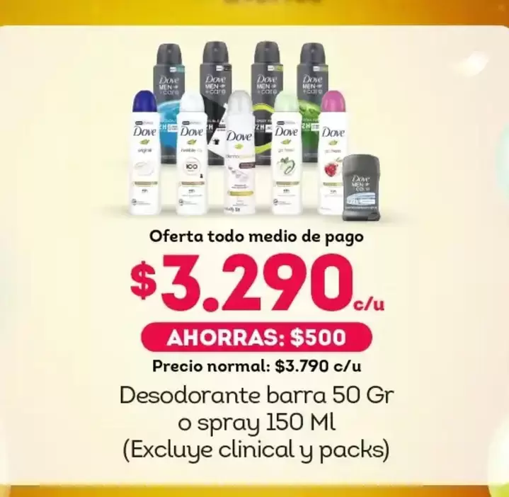 Dove - Desodorante Barra O Spray
