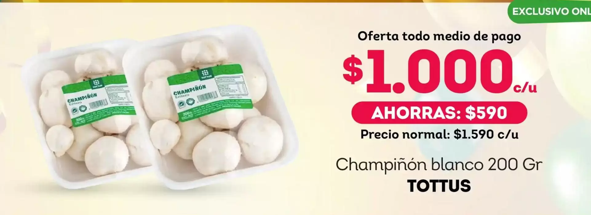 Tottus - Champinon Blanco