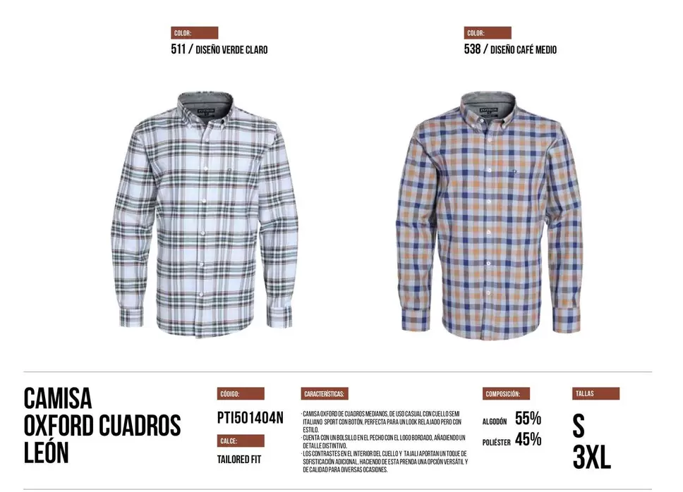 Oxford - Camisa  Cuadros León