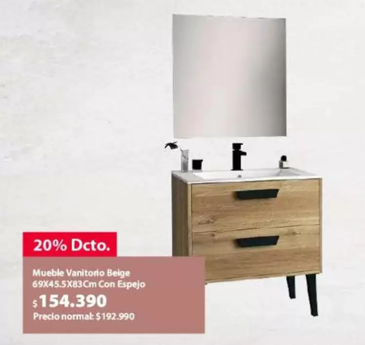 Mueble Vanittorio Beige