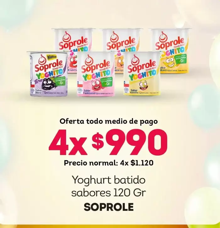 Soprole - Yoghurt Batido Sabores