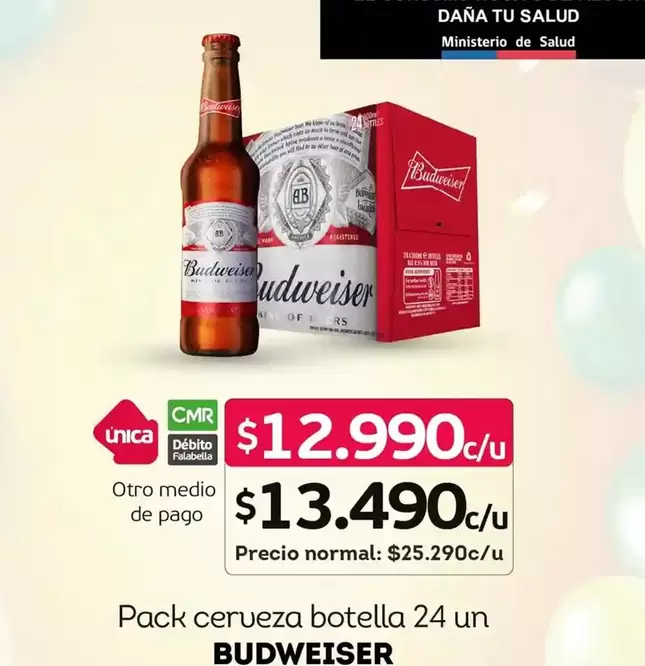 Budweiser - Pack Cerveza Botella