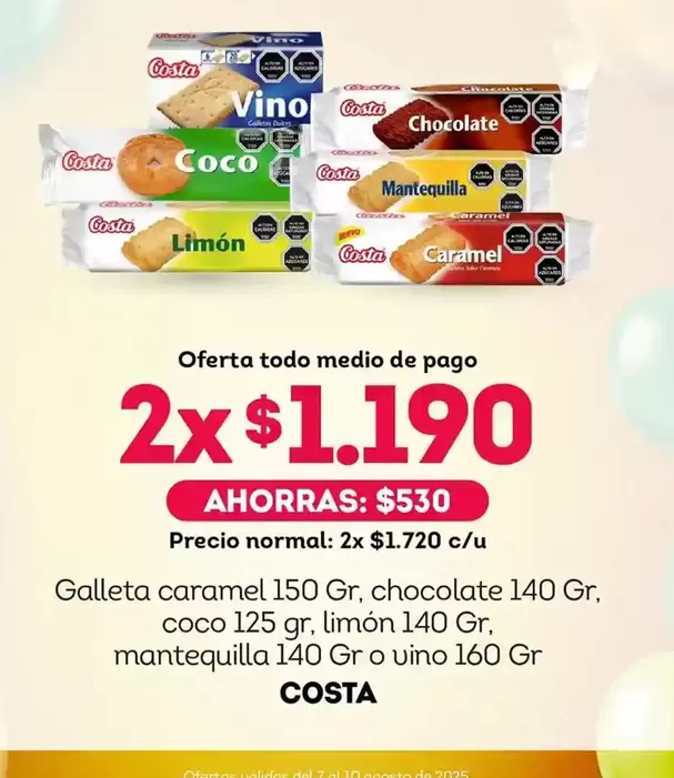 Costa - Galleta caramel