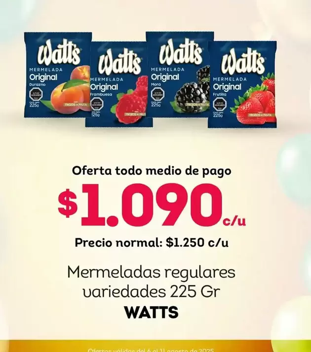 Watt's - Mermeladas Regulares
