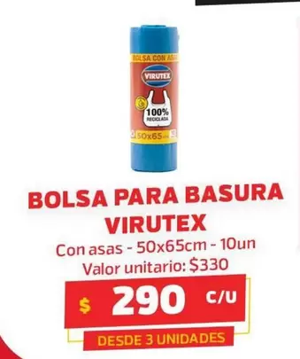 Virutex - Bolsa Para Basura