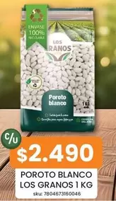 Poroto Blanco Los Granos