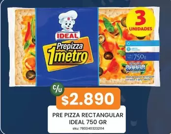 Ideal - Pre Pizza Rectangular