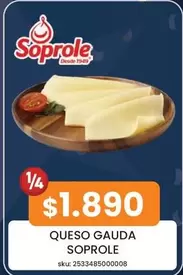 Soprole - Queso Gauda