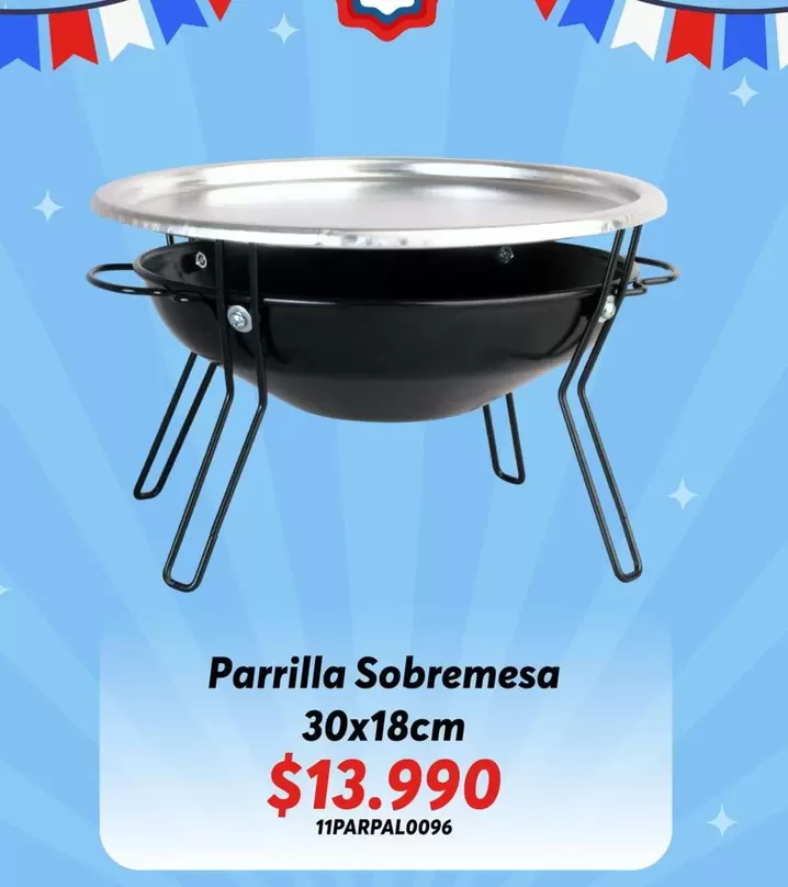 Parrilla Sobremesa 30x18cm