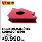 Hela - Escuadra Magnética Soldador 135mm
