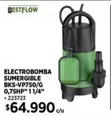 Electrobomba Sumergible BKS-VP750/G 0,75HP
