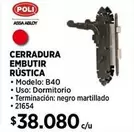 Cerradura Embutir Rustica