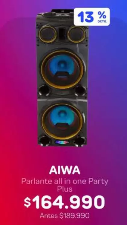 Aiwa - Parlante All In One Party Plus