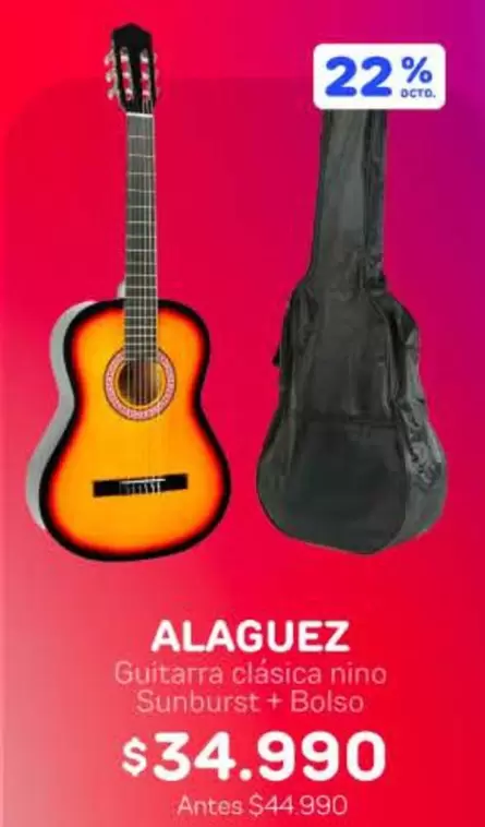 Guitarra Clásica Nino Sunburst + Bolso