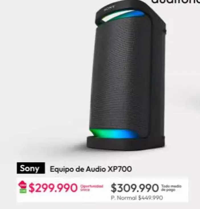 SONY - Equipo De Audio XP700