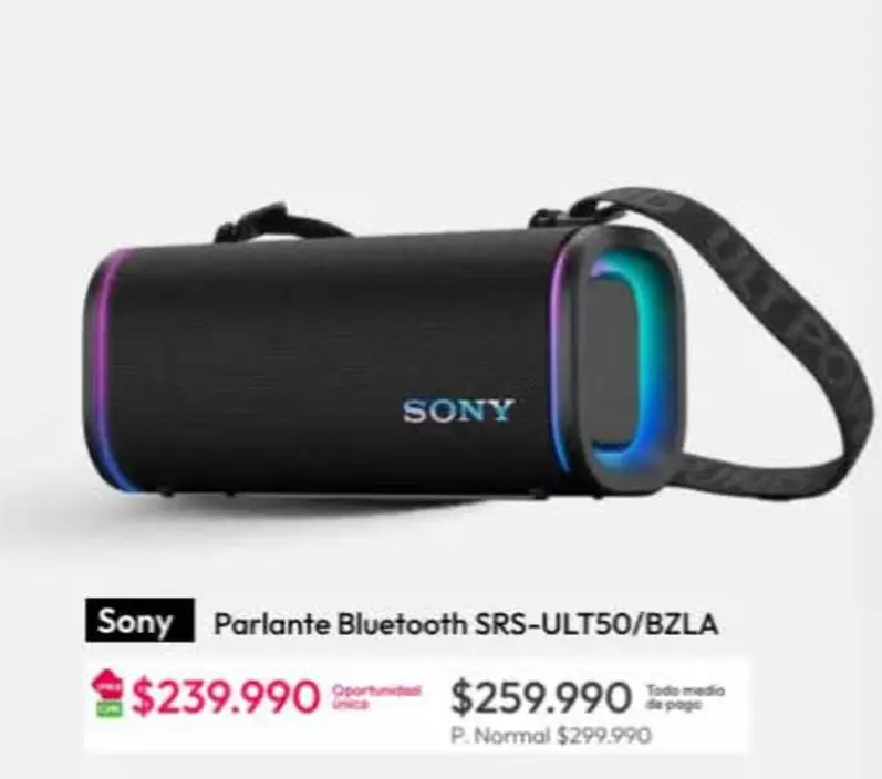 SONY - Parlante Bluetooth SRS-ULT50/BZLA