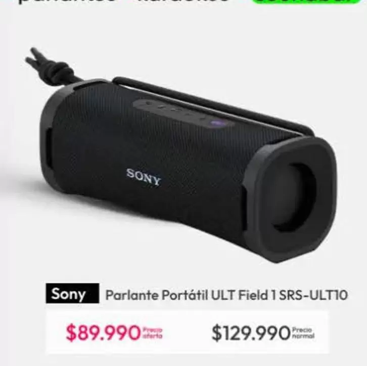 SONY - Parlante Portatil ULT Field 1 Srs- Ult10