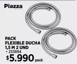 Pack Flexible Ducha 1,5 M 2 Und