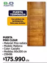 Clear - Puerta Pino