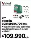 Kit Portón Corredera 700 Kgs