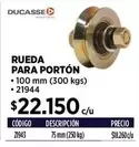Rueda Para Porton