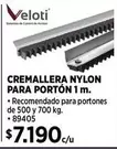 Cremallera Nylon Para Portón