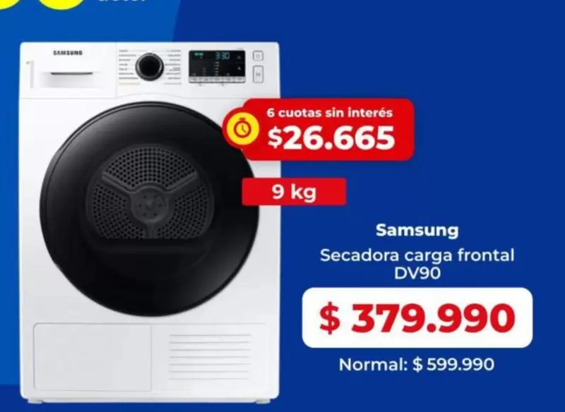 Samsung - Secadora Carga Frontal