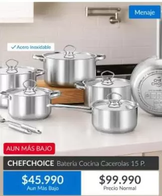 Bateria Cocina Cacerolas 15 P
