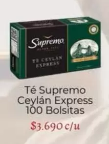 Ceylán - Té Supremo Express