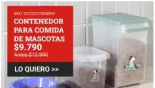 Contenedor Para Comida De Mascotas