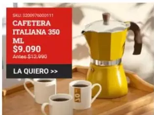 Cafetera Italiana 350 Ml