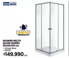 Shower Recto Silver Diseño