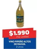 Vino Pipeno Altos De Rahui