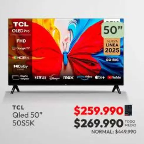 TCL - Qled 50" 50S5K