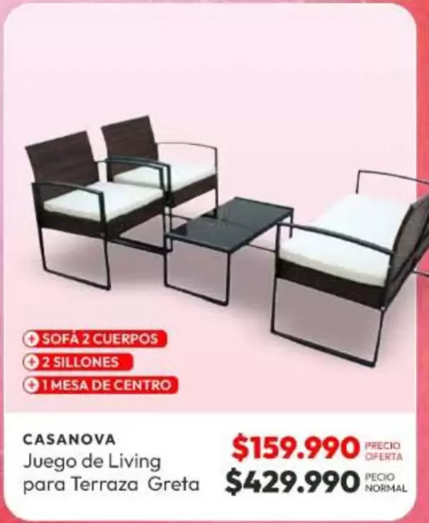 Juego De Living Para Terraza Greta