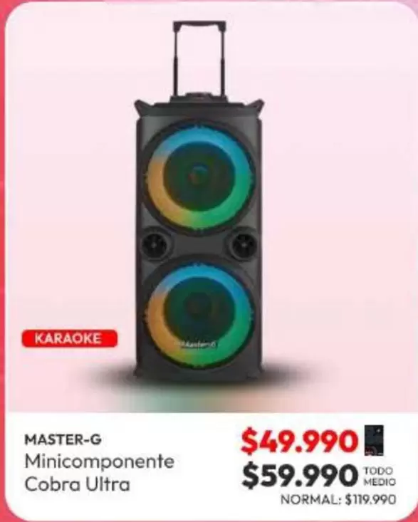 Master-G - Minicomponente Cobra Ultra