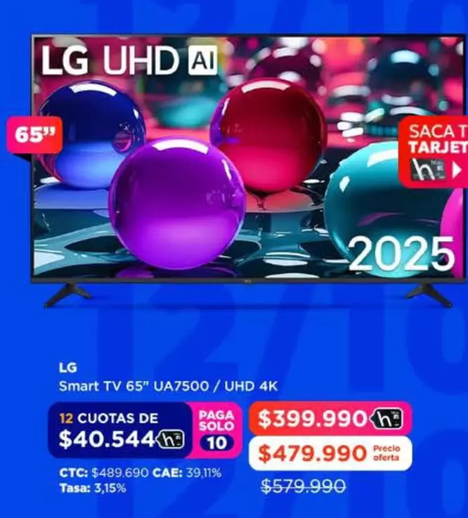 LG - Smart Tv 65" Ua750 / Uhd 4k