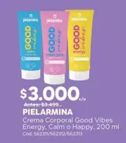 Pielarmina - Crema Corporal Good Vibes Energy, Calm O Happy