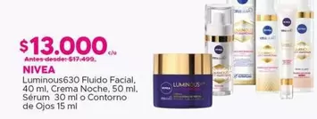 Nivea -  Luminous 6.3 Fluido Facial