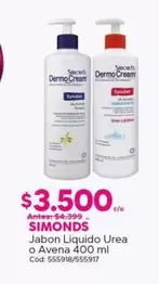 Simond's - Jabon Liquido Urea O Avena