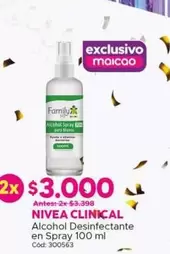 Nivea - Clinical Alcohol Desinfectante En Spray