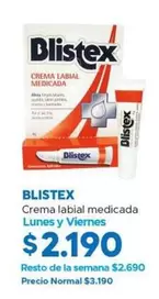 Blistex - Crema Labial Medicada Lunes Y Viernes