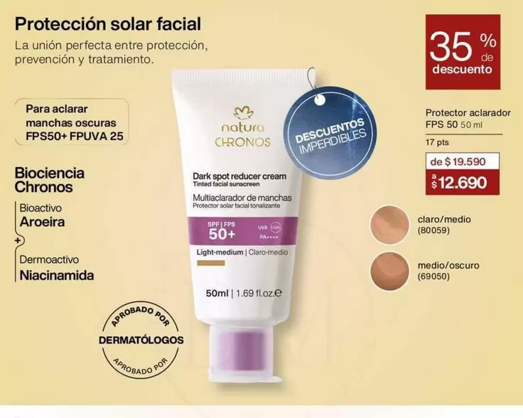Perfecta - Protección Solar Facial