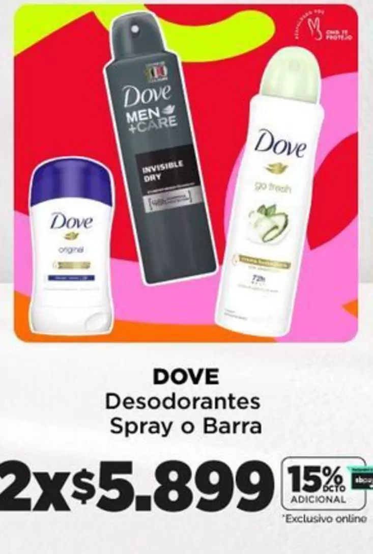 Dove - Desodorantes Spray O Barra