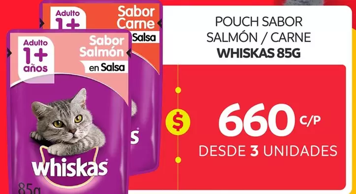 Whiskas - Pouch Sabor Salmon/ Carne