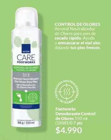 Foot Works - Desodorante Control De Olores