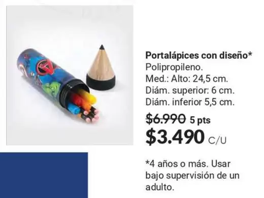 Superior - Portalápices Con Diseño