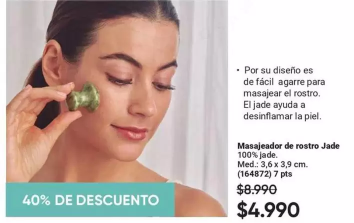 Masajeador De Rostro Jade 100%