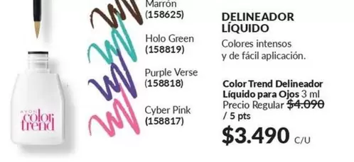 Green - Color Trend Delineador Liquido Para Ojos