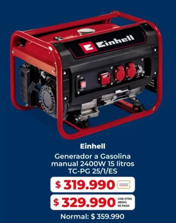 Einhell - Generador A Gasolina Manual
